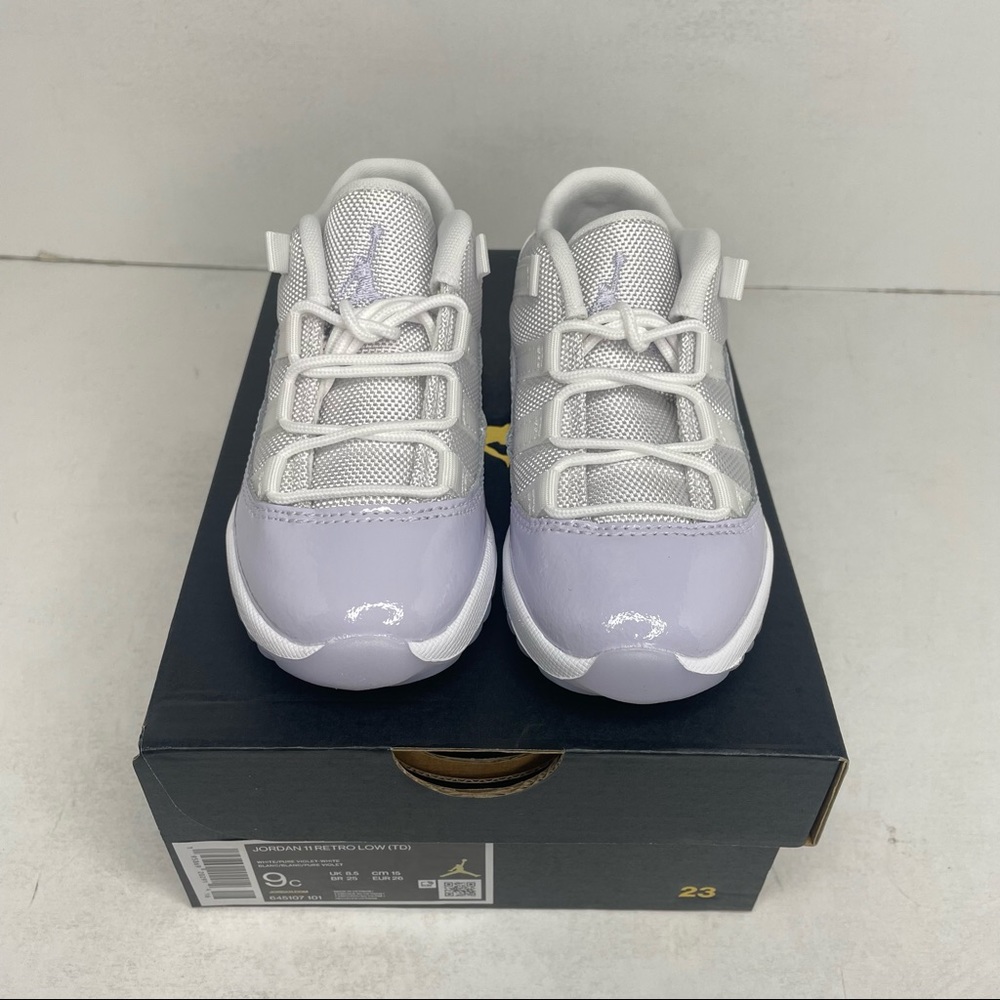 Nike Air Jordan 11 Retro Low TD “Pure Violet” NEW 2022 - Picture 2 of 4
